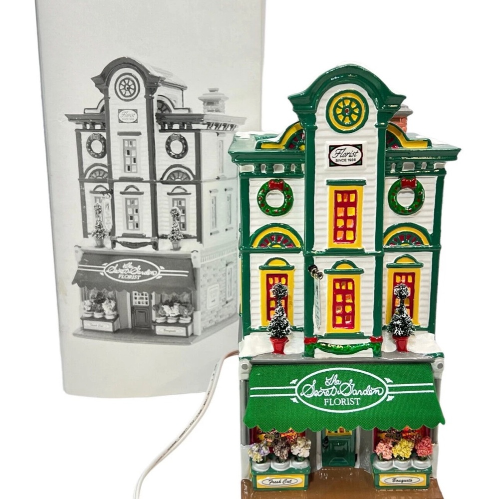 Department 56 The Secret  Garden Florist. 54885  Retired pre owned 2001